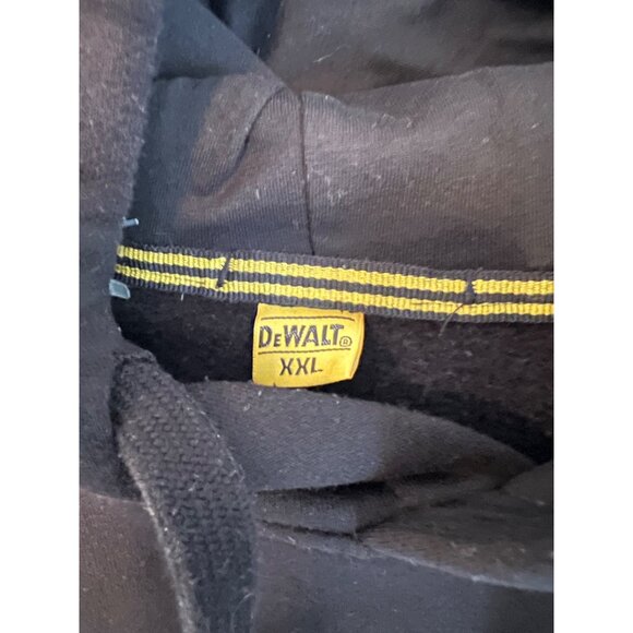 DeWalt Black Logan Heavyweight Long Sleeve Hoodie Sweatshirt Men's XXL - Picture 4 of 8